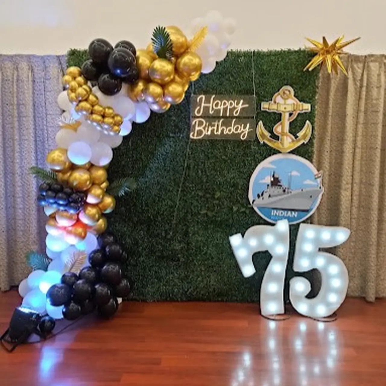 75th Birthday Decor by Atithya Events