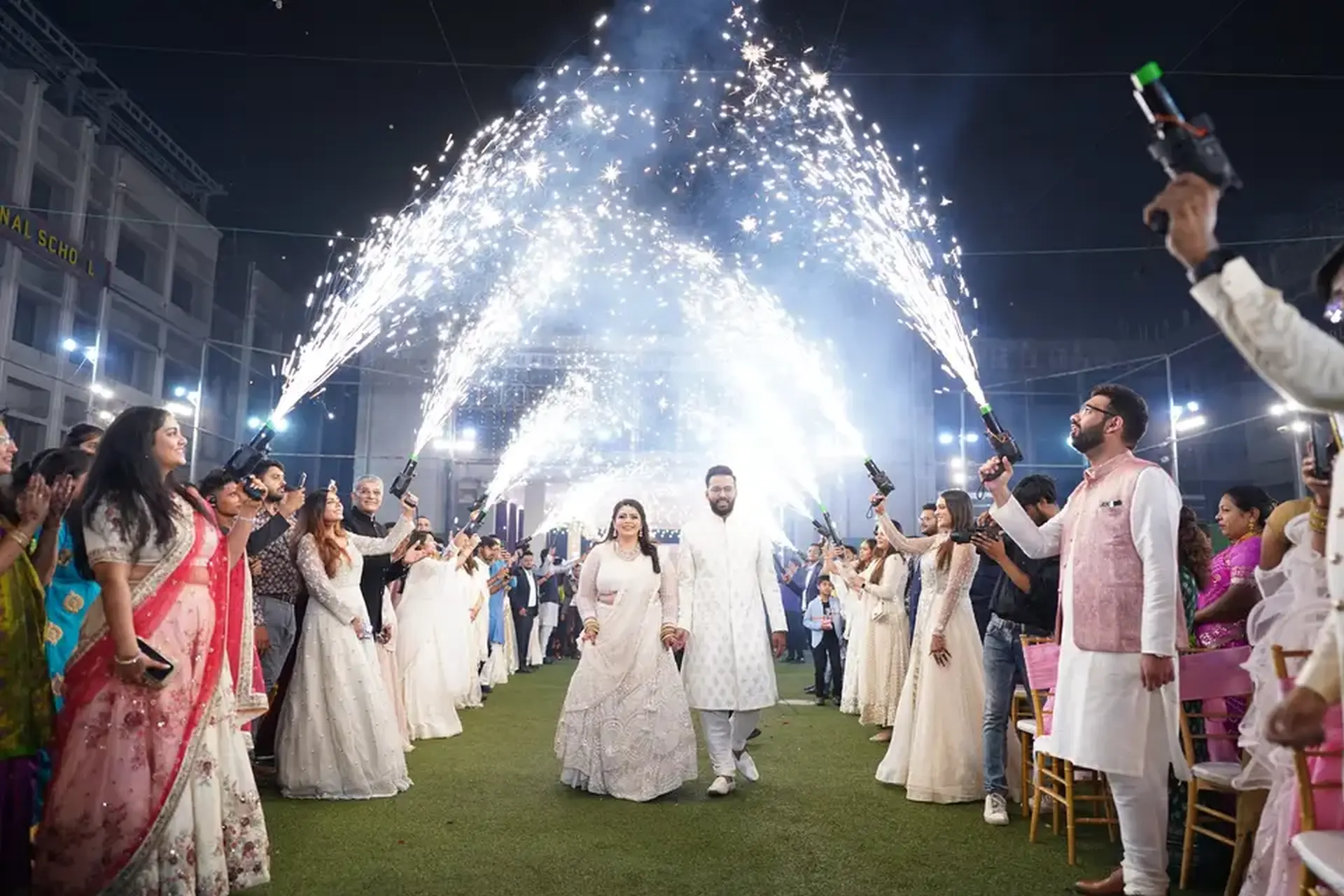 Unique Style Bride & Groom Entry by Mint Events