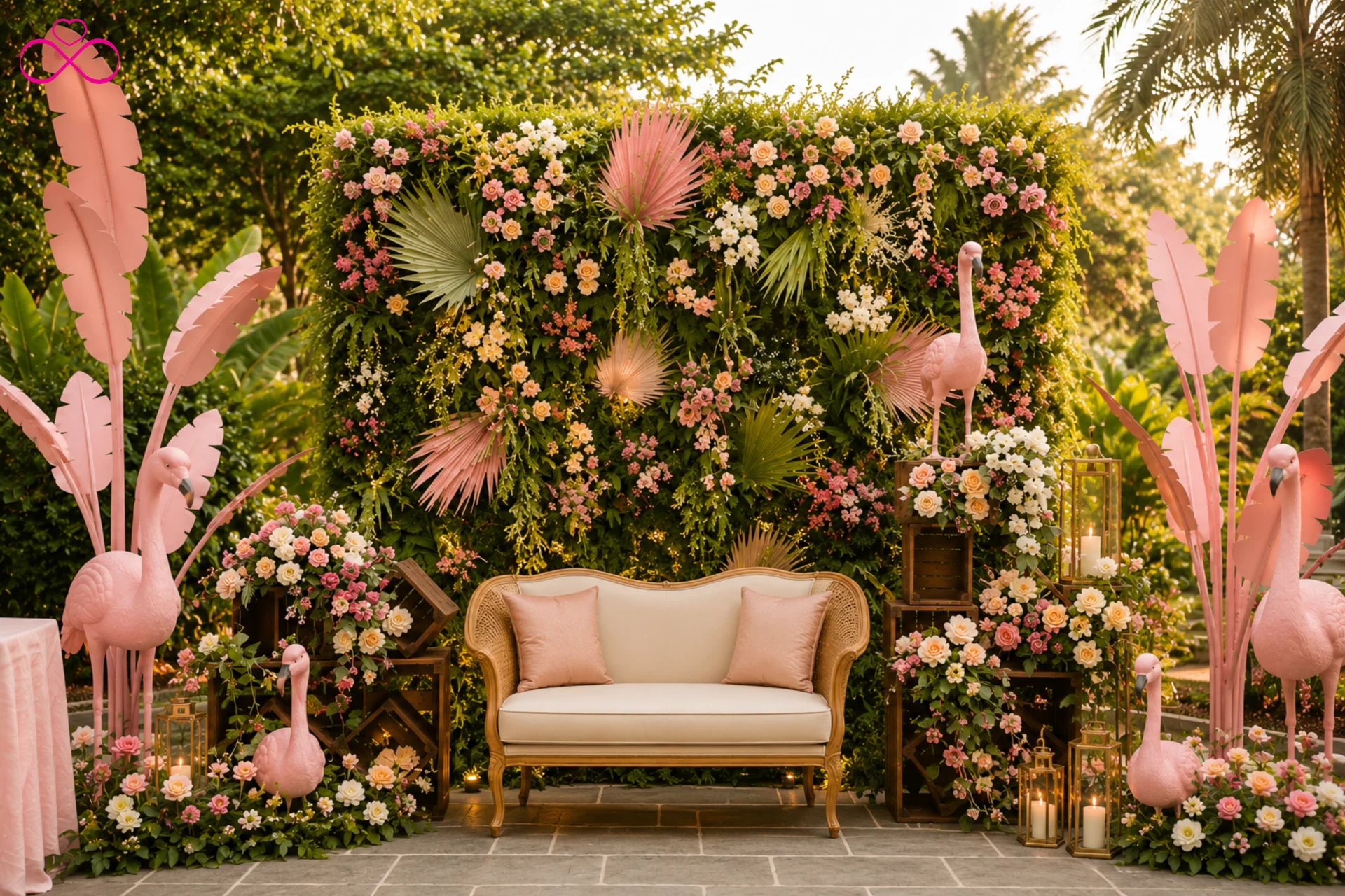 floral garden theme Maayra ceremony decor pastel flowers 2026