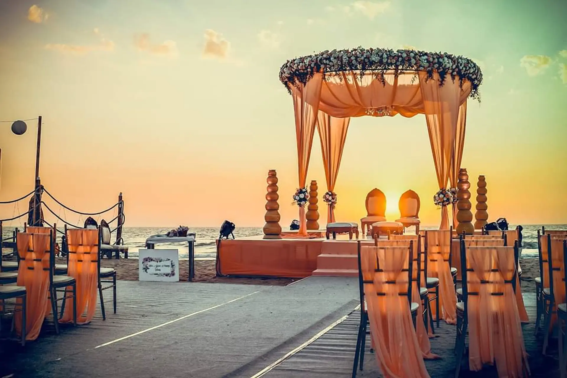 Unique Wedding Mandap decor by B3Weddingz