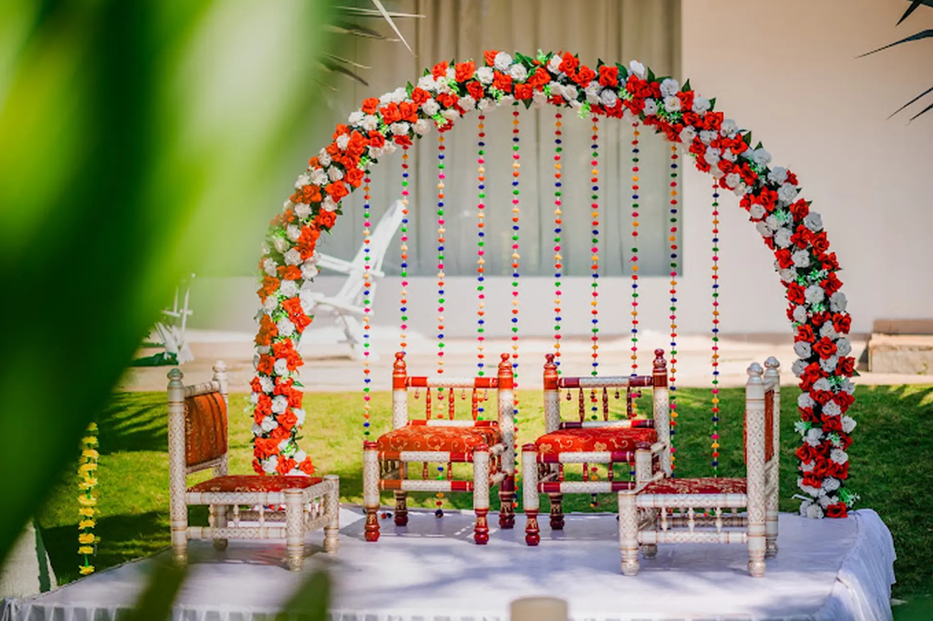 Simple & Elegant Vidhi Mandap Decor by Vivid Wedding Vow's