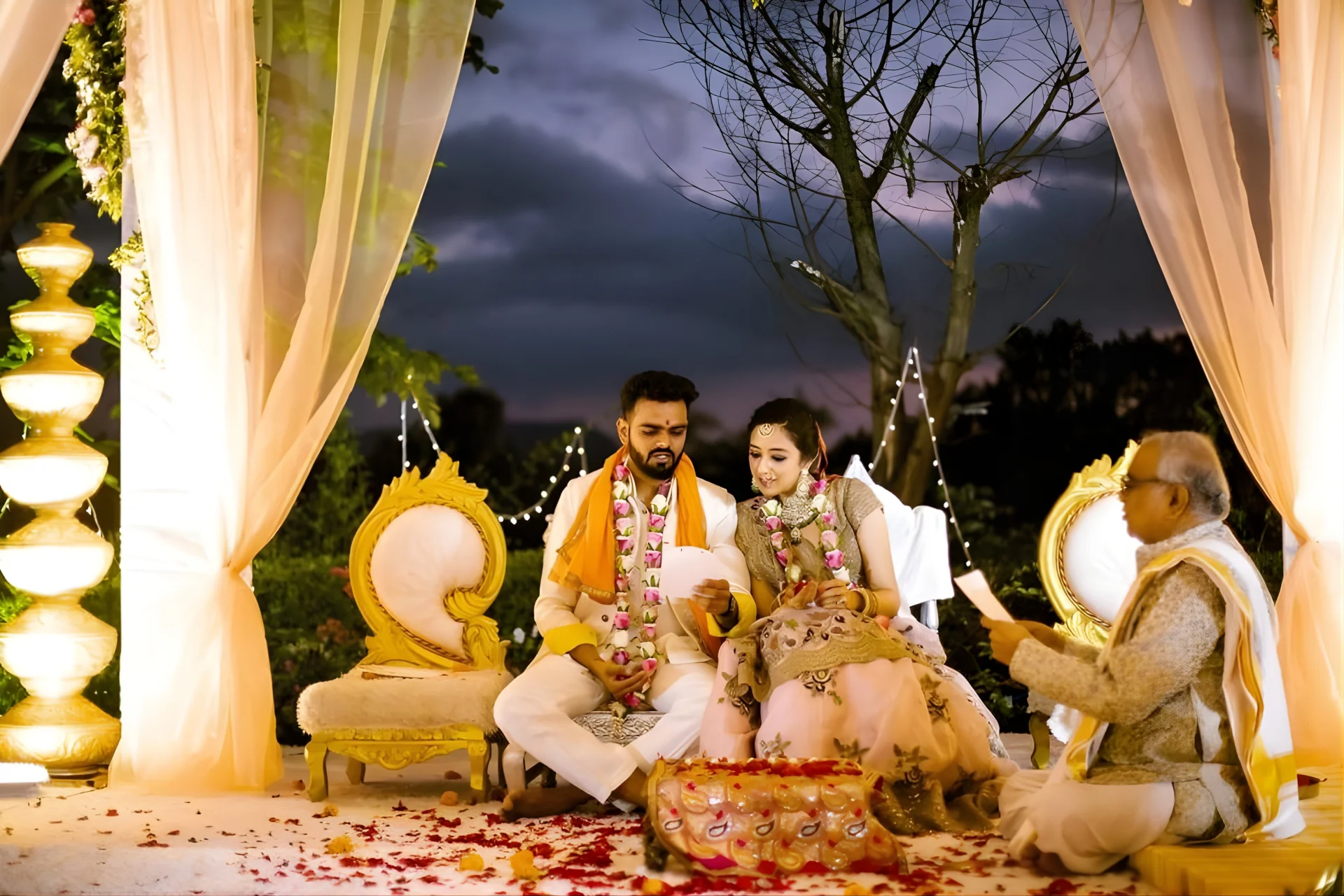 Indian wedding schedule muhurat baraat timing destination wedding buffer planning function order