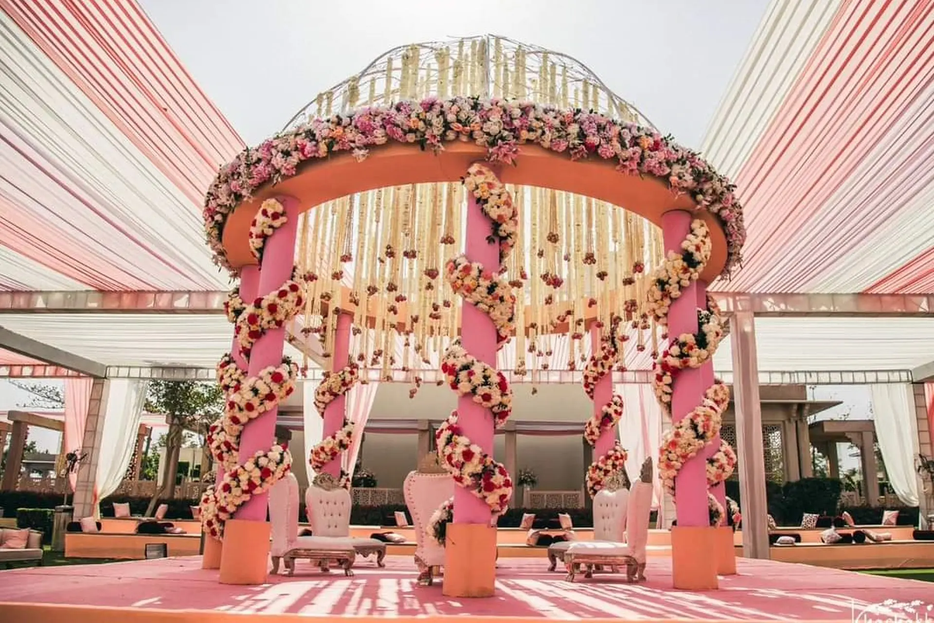 Dreamy Mandap Decor by Sea Rose Affairs