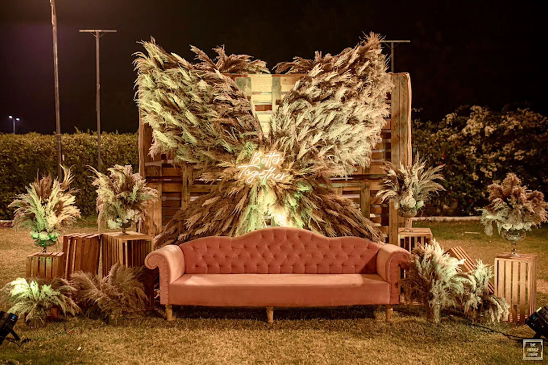 Boho Style Reception Decor by Divines Event