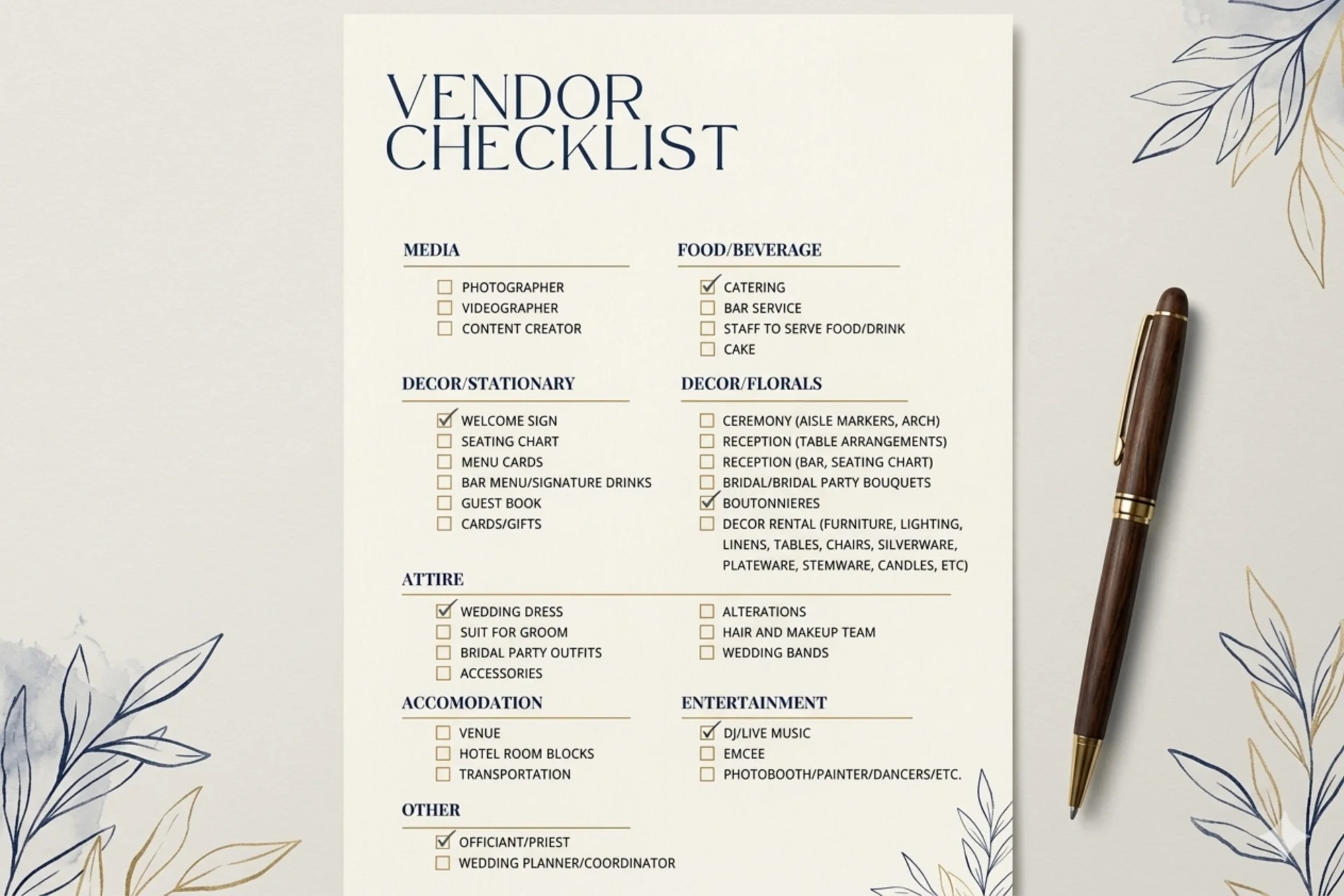 Indian couple reviewing wedding venue vendor policy checklist with coordinator during site visit