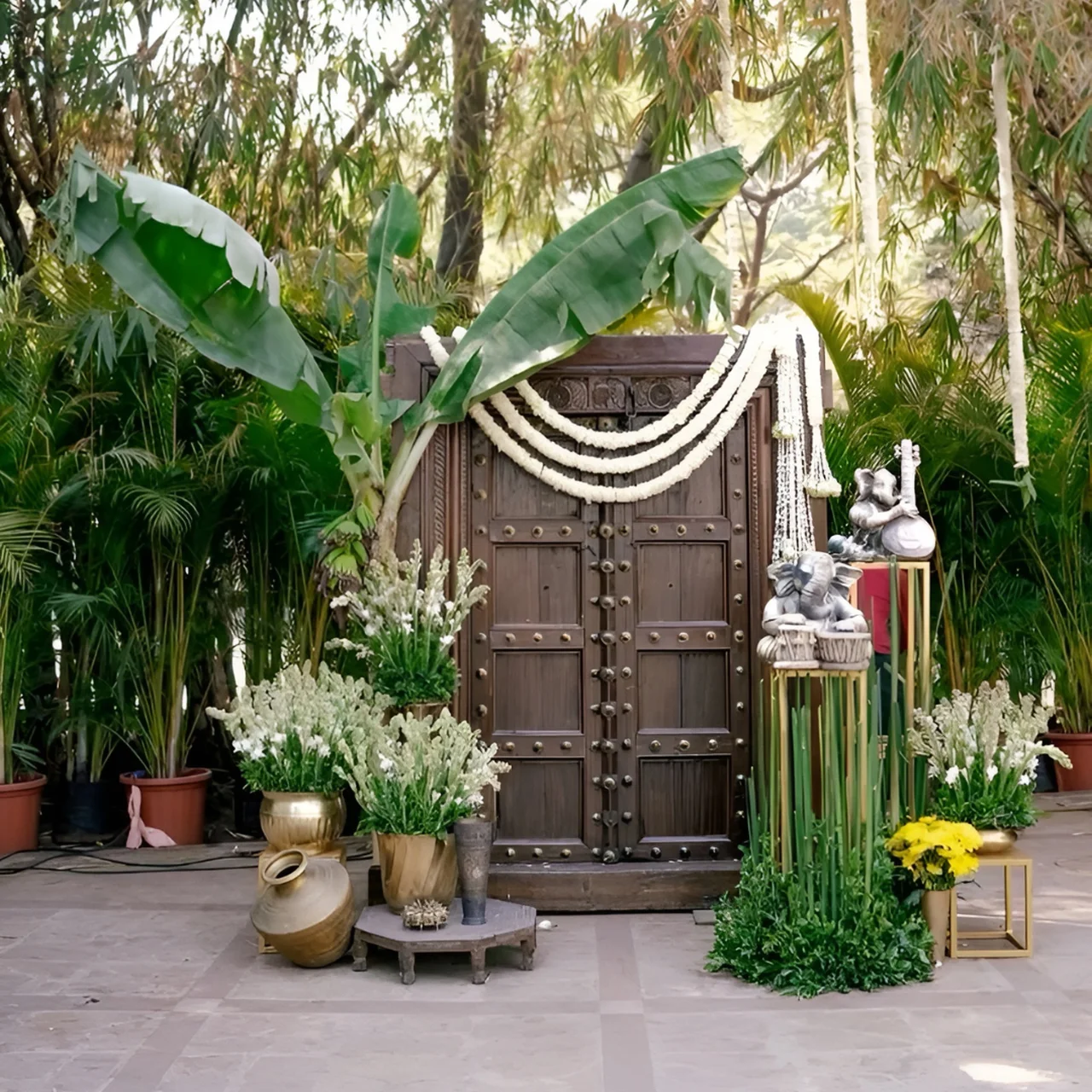 Marathi Mela Haldi ceremony theme with traditional Maharashtrian décor and wedding rituals