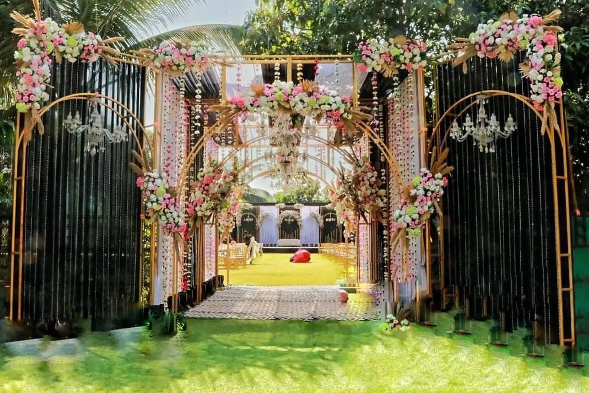 Floral Enchantment Entrance Decor by Dreamz Event Management