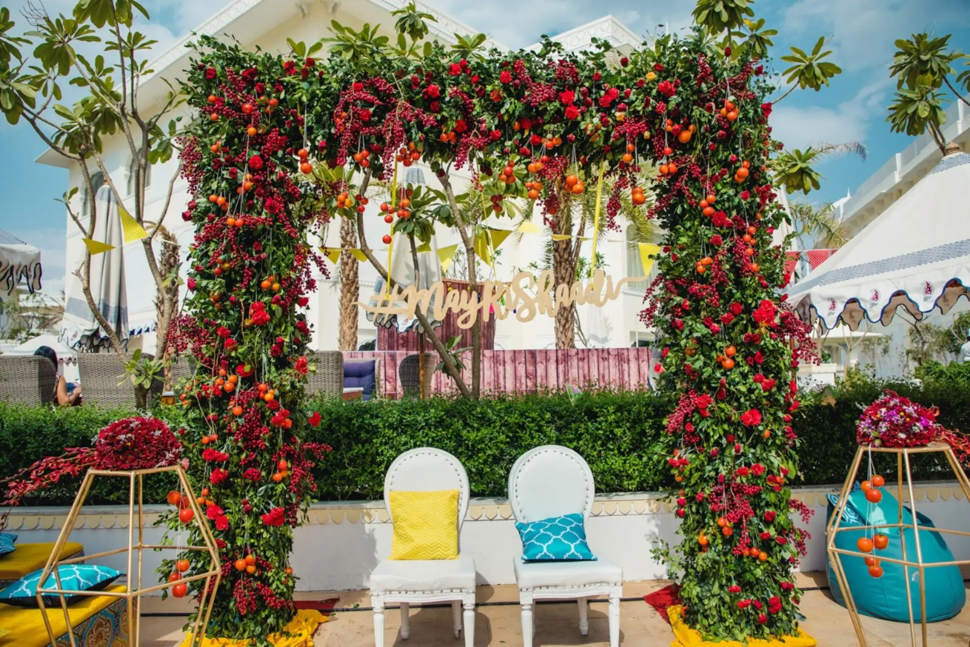 Elegant Stage Setup by DreamzKrraft