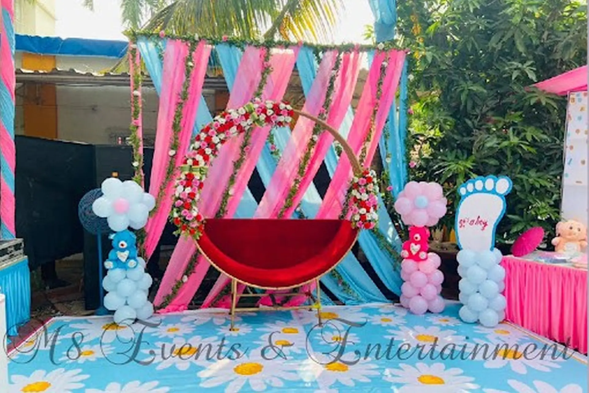 Baby Shower Stage Decor by M8 Events and Entertainment