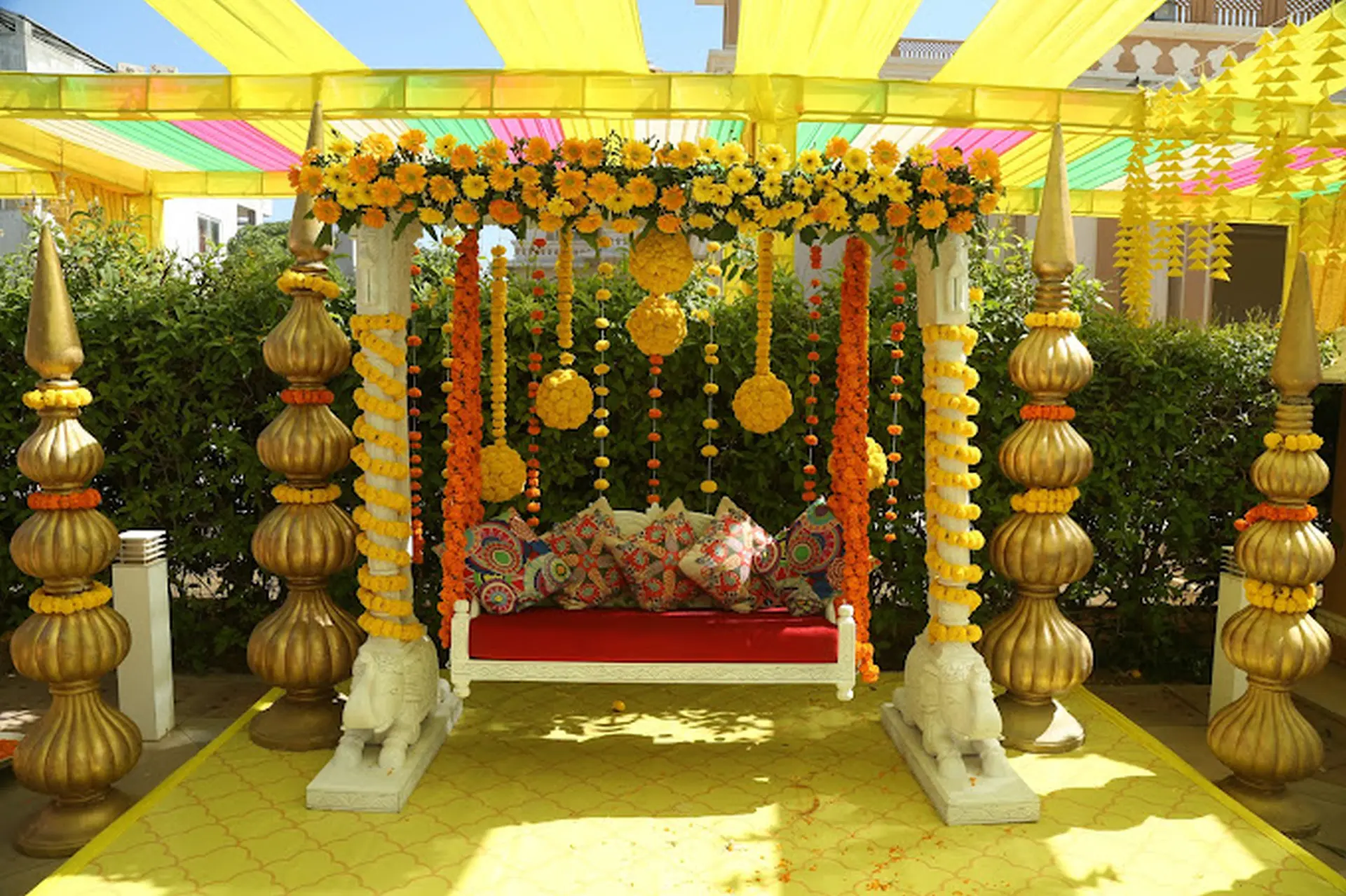 Haldi Function Decor by Chirag Events & Entertainment