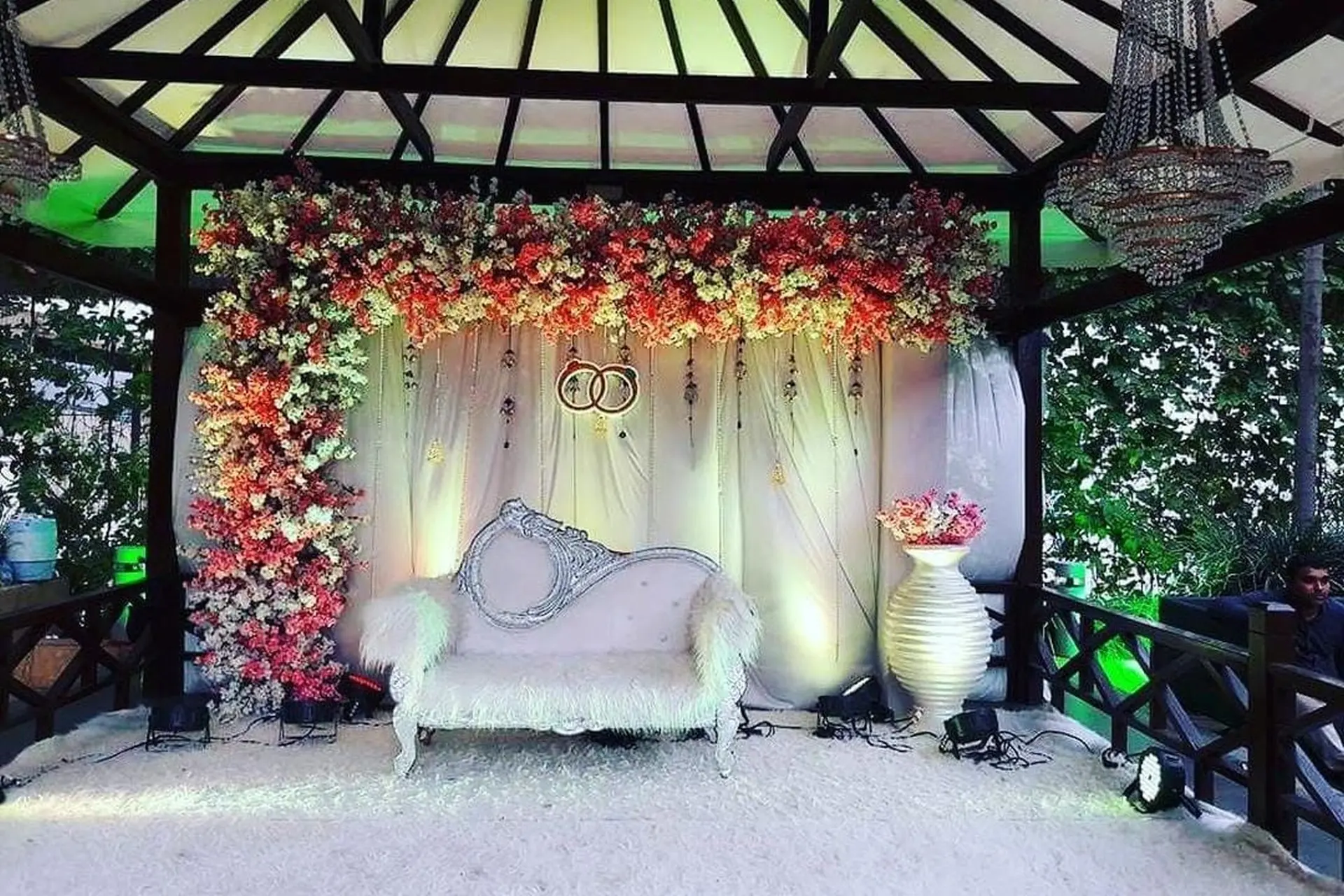 Beautiful Stage Decor by FLAMBE Events & Hospitality