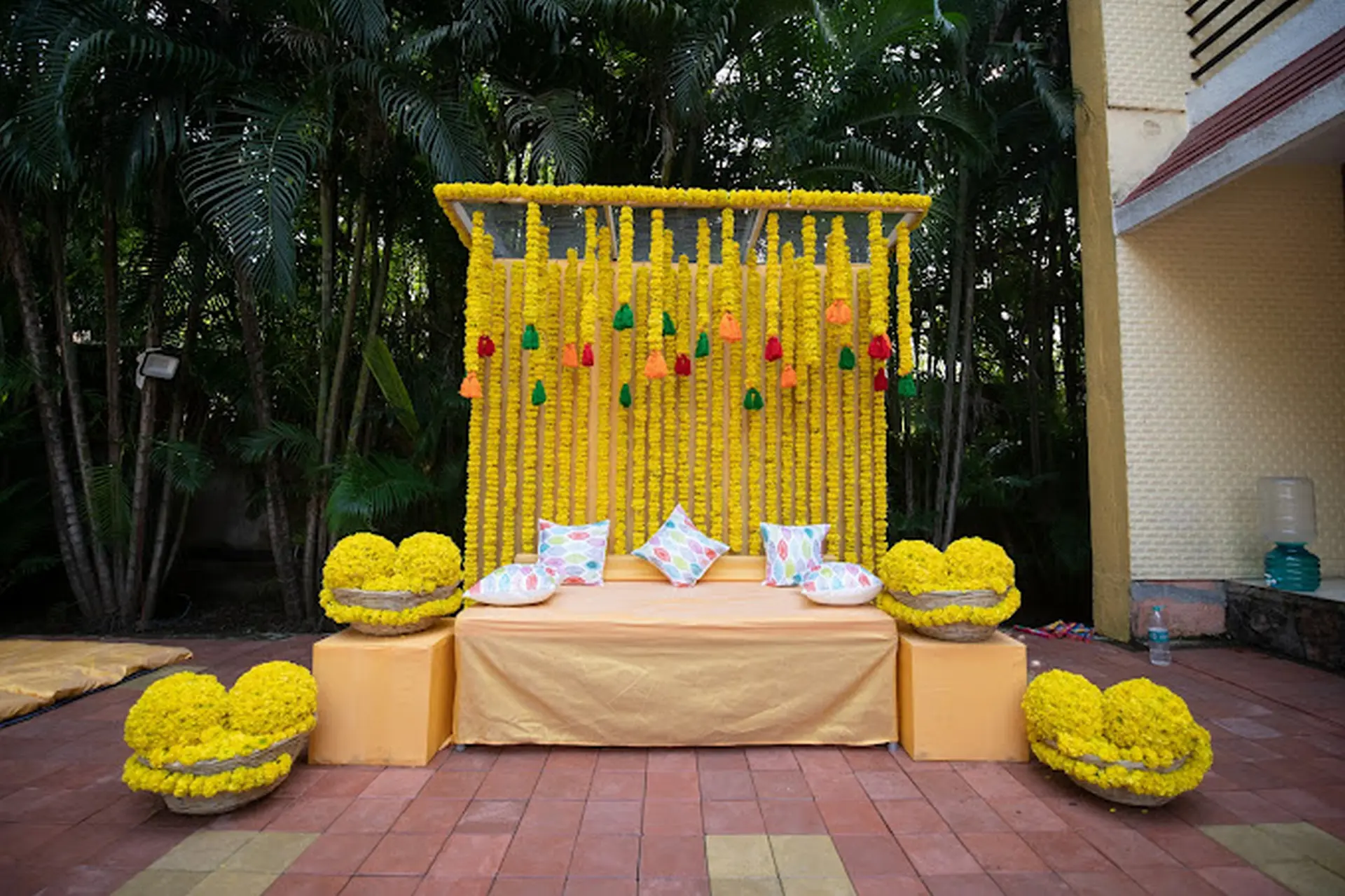Haldi Function Decor by The Divine Catchers