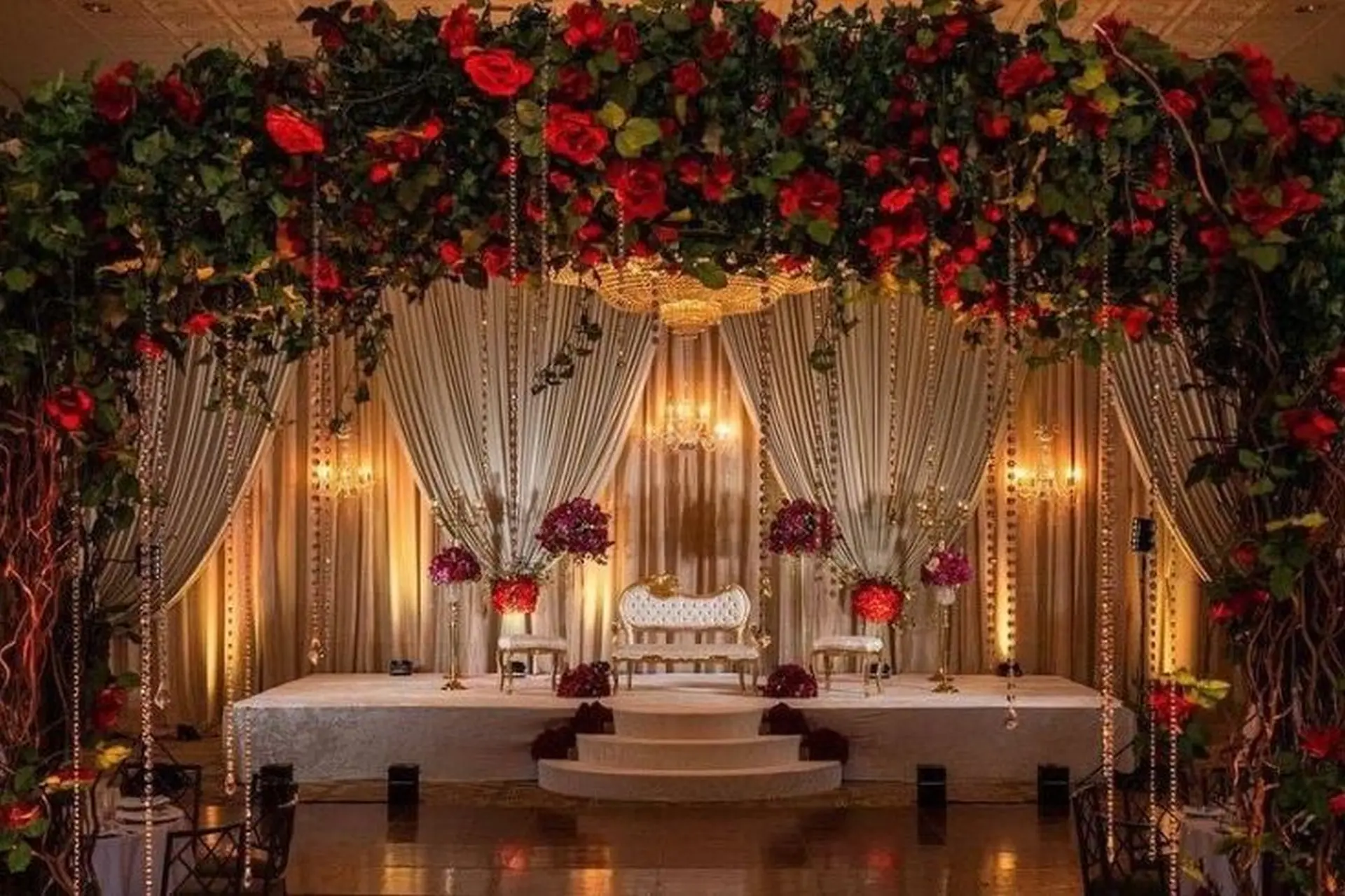 Splendid Floral Stage Decor by B3Weddingz