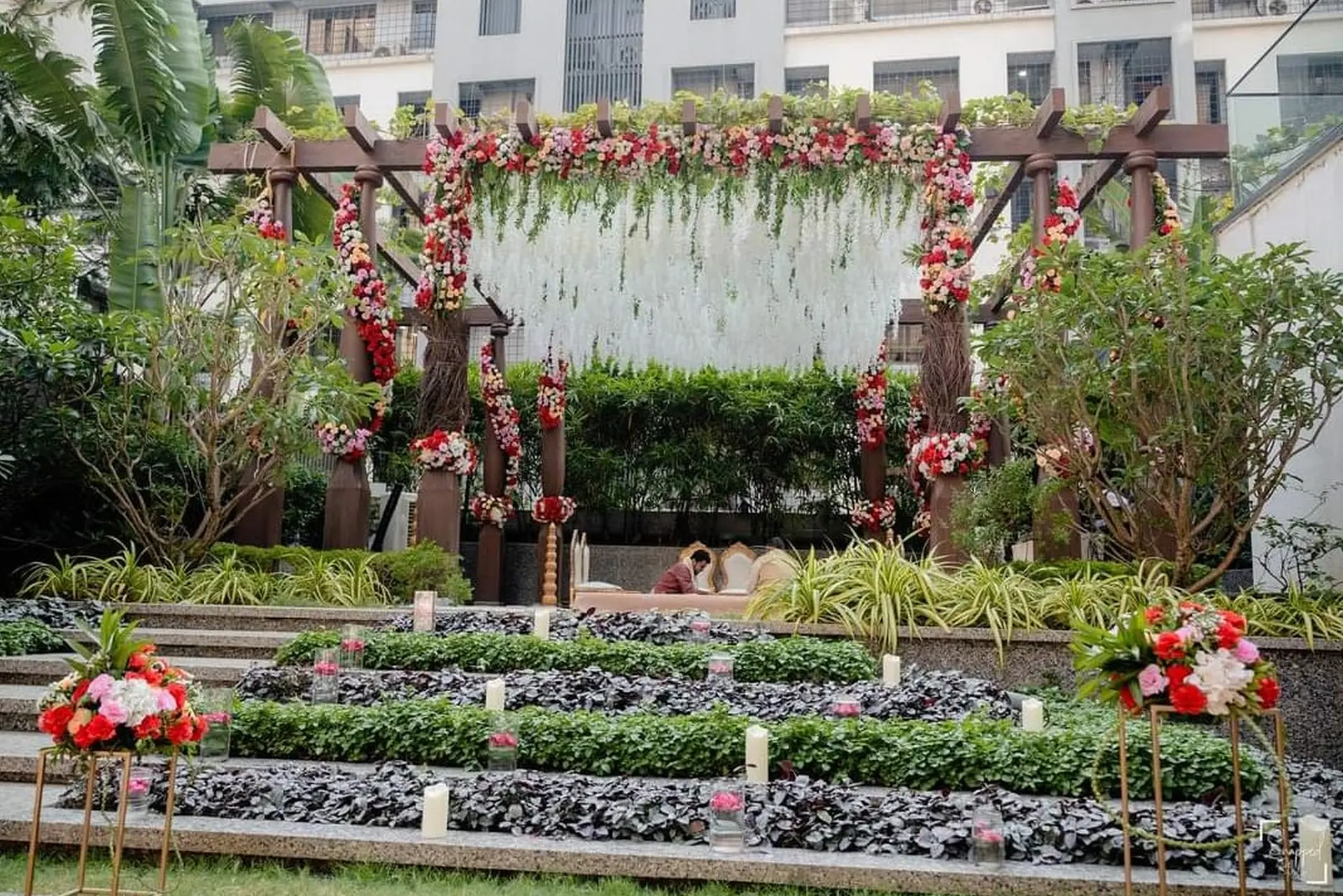 Lush Greenery Wedding Decor planned by Trunnk In Love