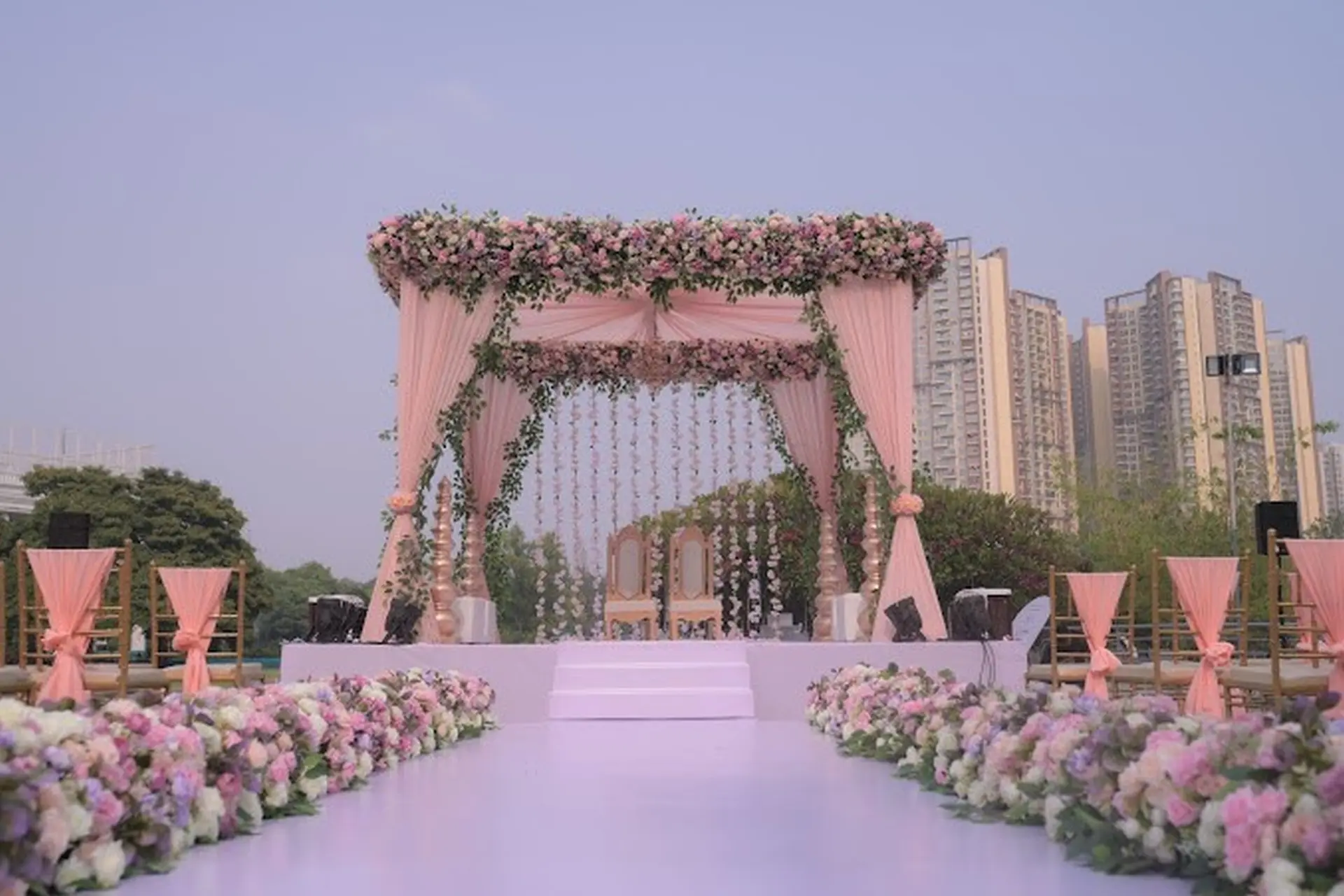 Floral & Pastels Stage Decor by Creative Affairs