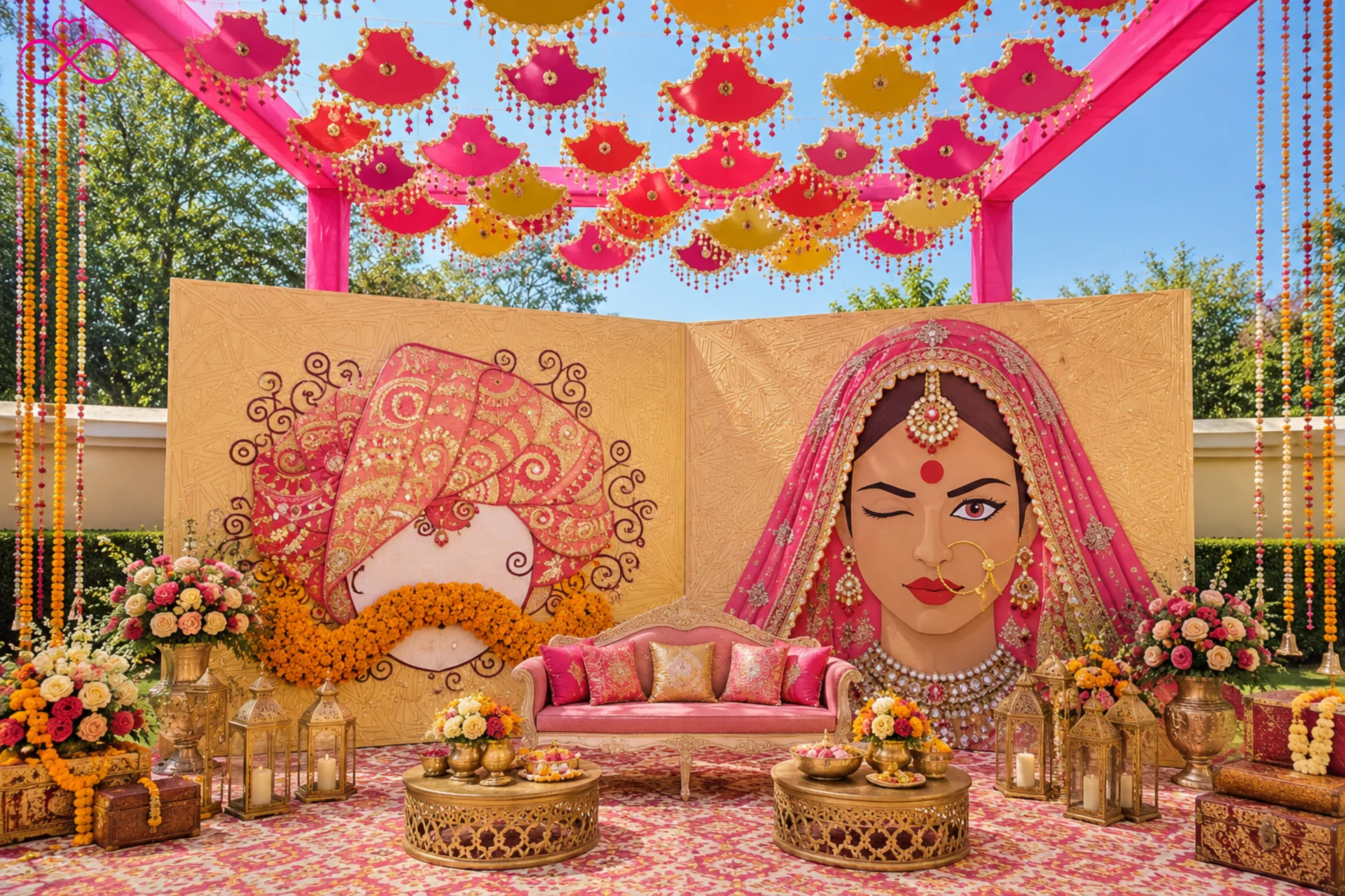 Rajputi poshak bridal Maayra ceremony traditional Rajasthani attire 2026