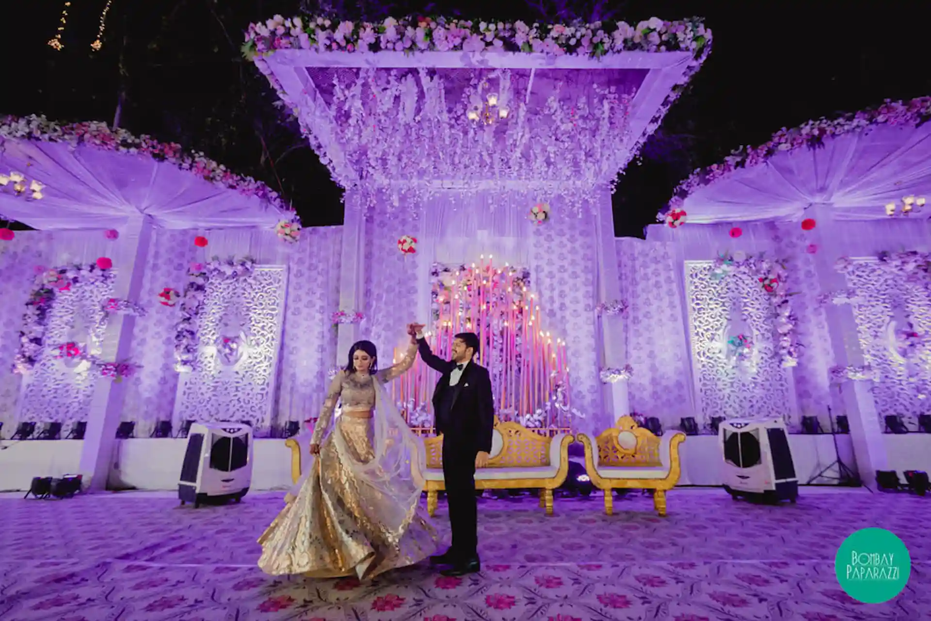 Bombay Paparazzi Bride and groom Wedding Dance