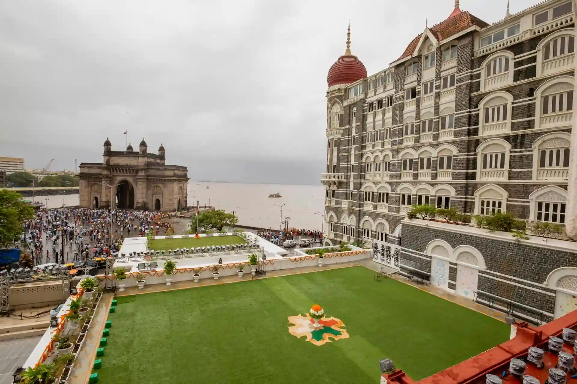 The Taj Mahal Palace Lawn Area