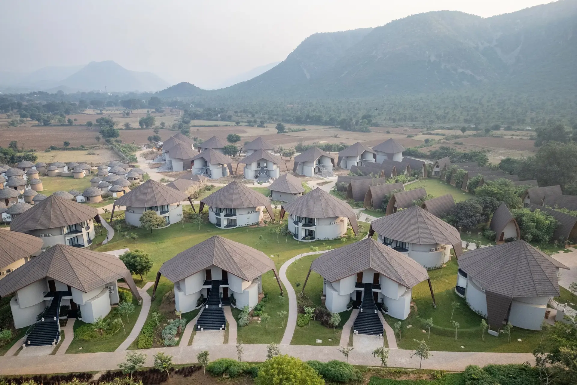 Aerial View of Ananta Spa and Resort