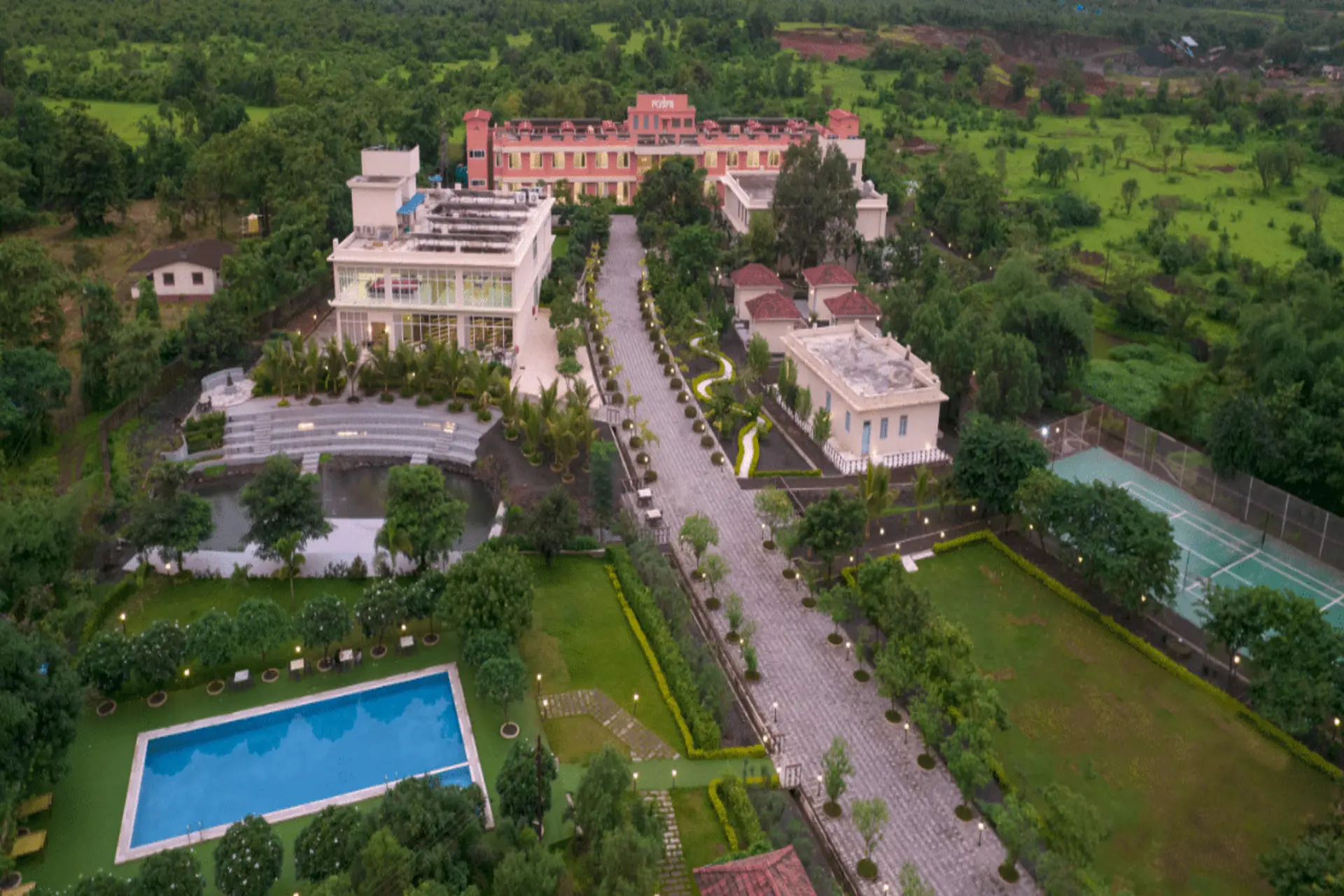 Aerial View of jüSTa Rudra Resort & Spa, Kolad