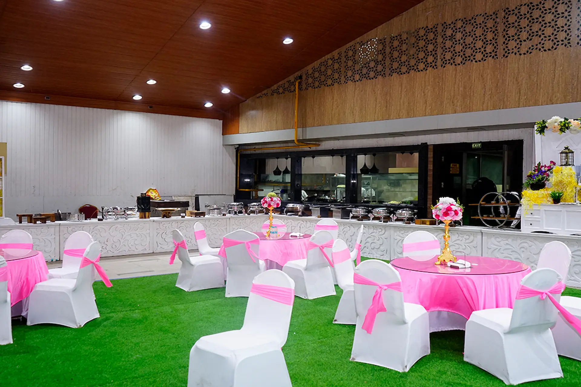 Satyam Banquet Dining Area