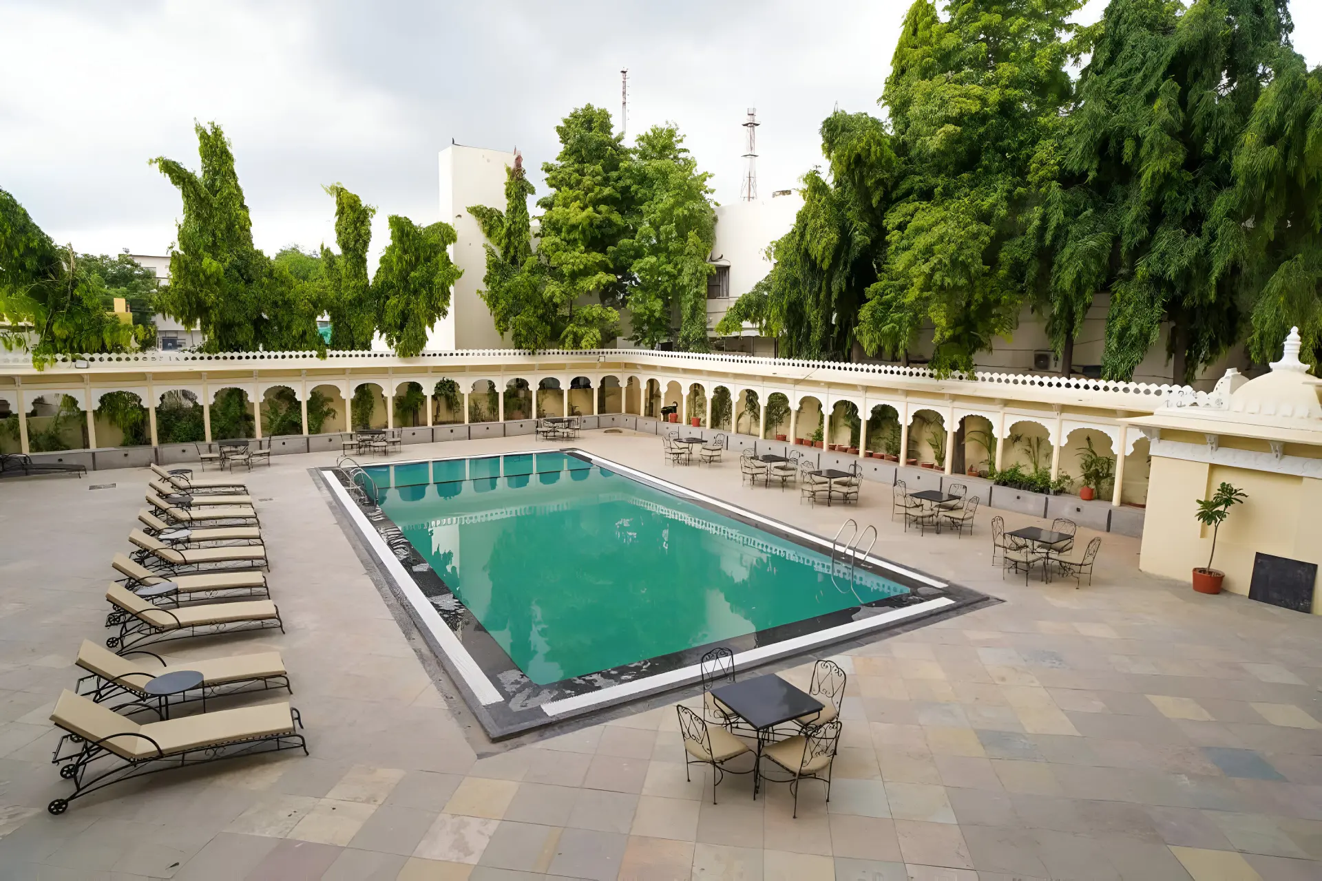 Poolside Area of The Amar Mahal