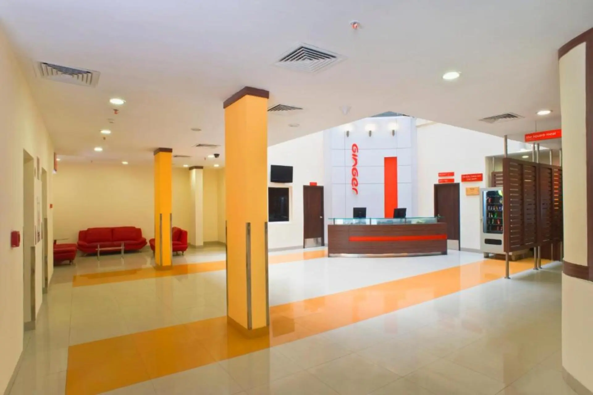 Lobby Area of Ginger Hotel
