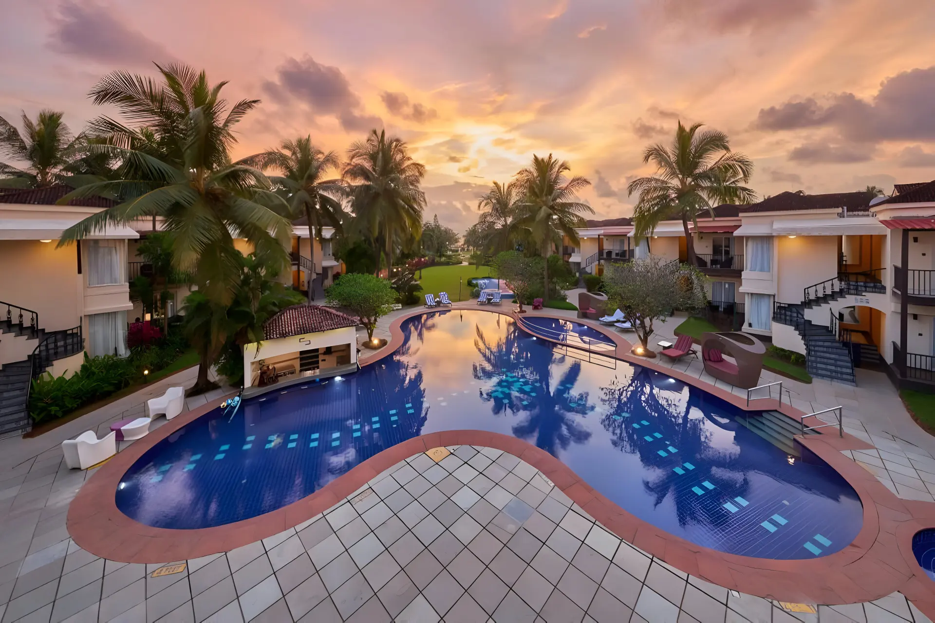 Swimming Pool of Royal Orchid Beach Resort