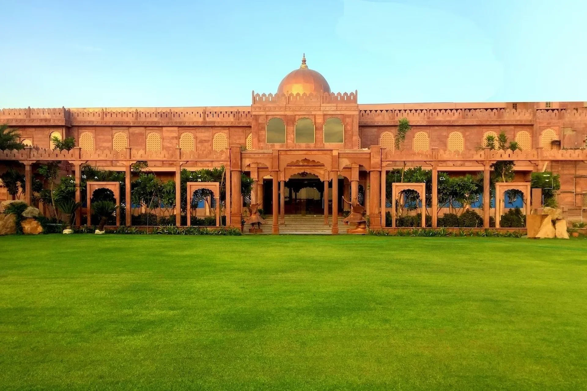 Exterior of Amritam Palace