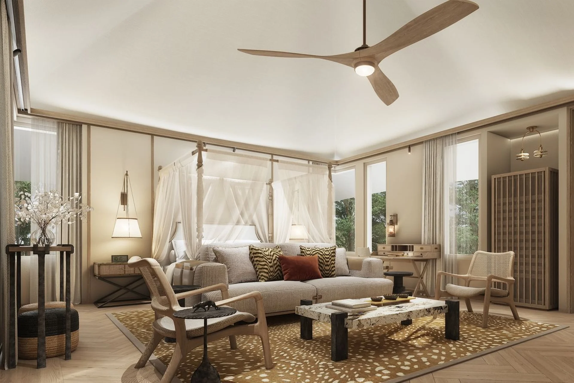 JW Marriott Ranthambore luxury tented suite with private pool wedding guest accommodation Rajasthan