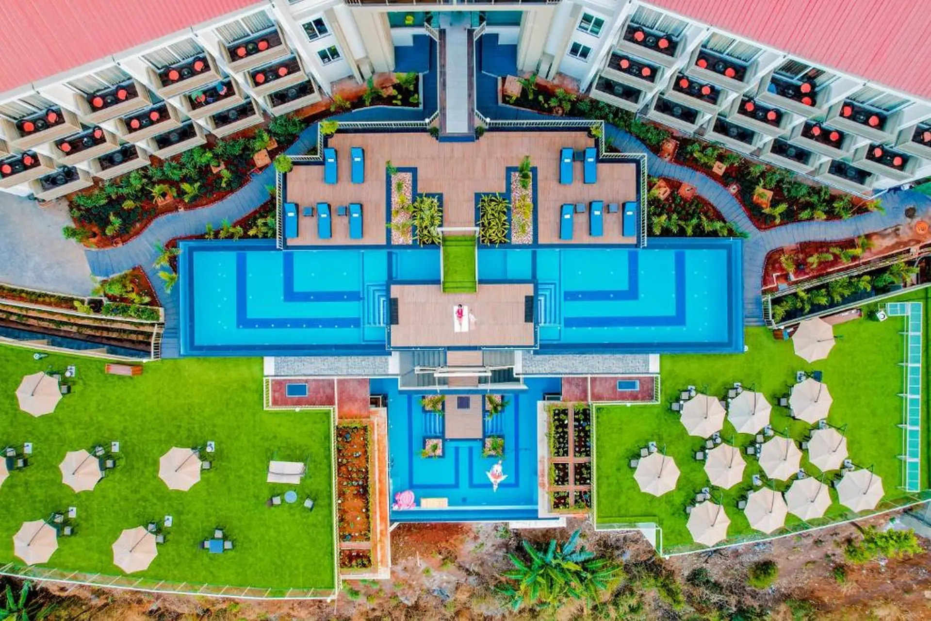 Aerial View of The Cliff Resort and Spa