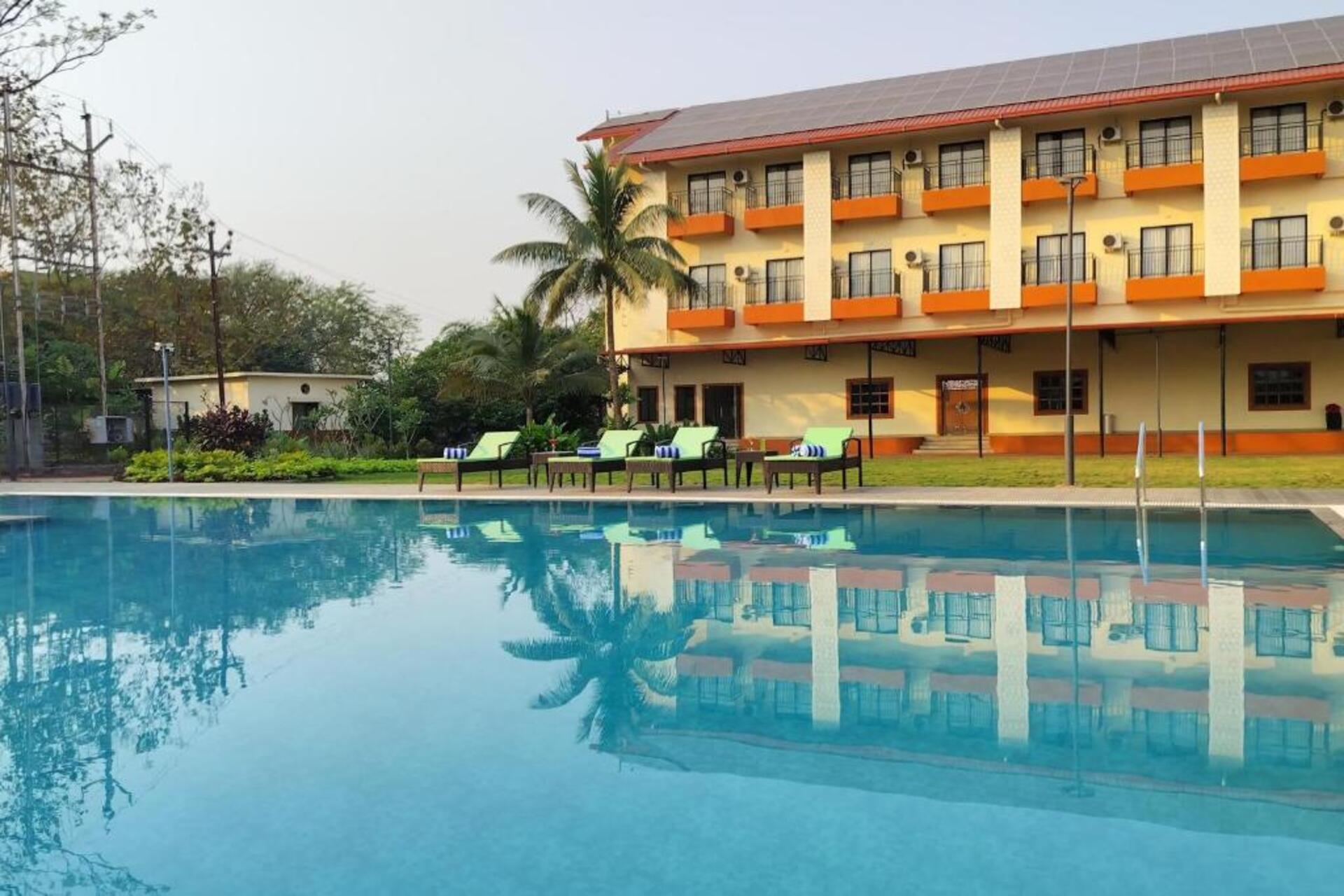 Poolside of Pegasus Lifestyle Resort in Karjat, Raigad