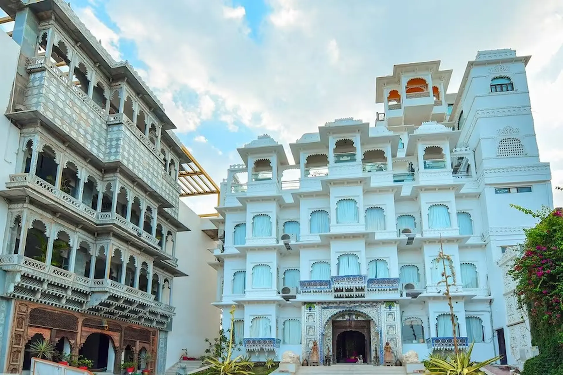 Exterior of Udai Kothi in Udaipur