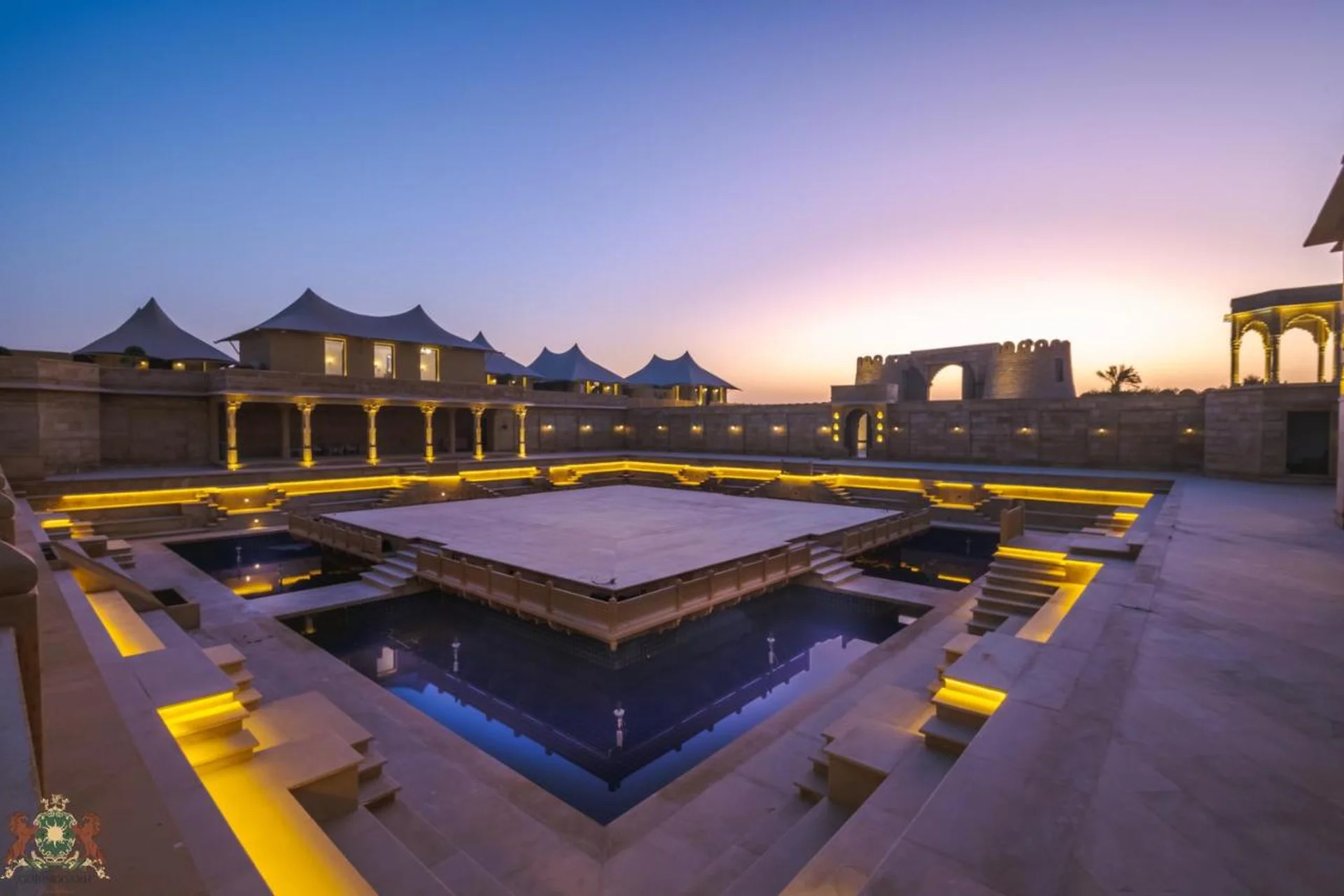 Courtyard of the Leela Jaisalmer