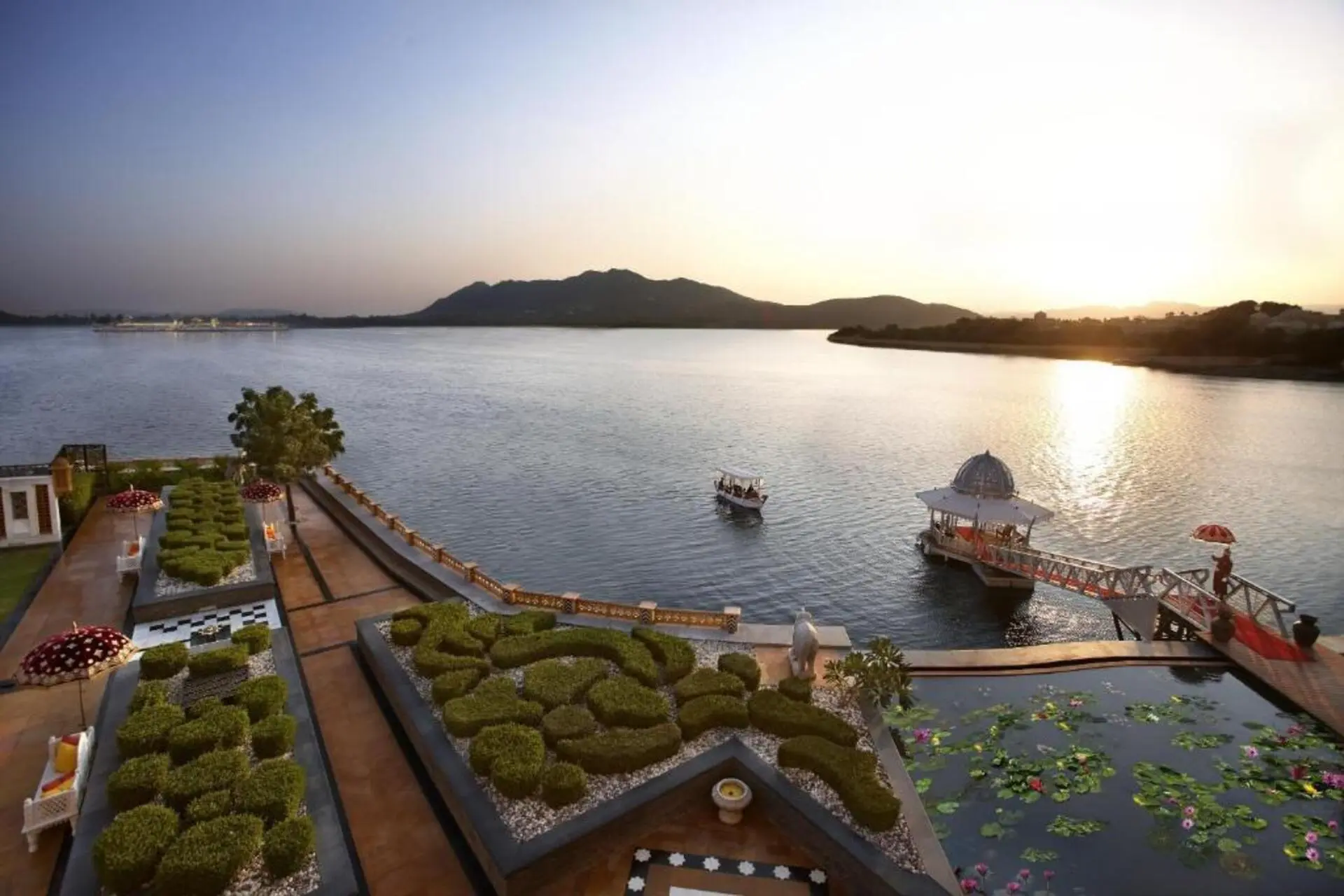 Lake View from The Leela Palace