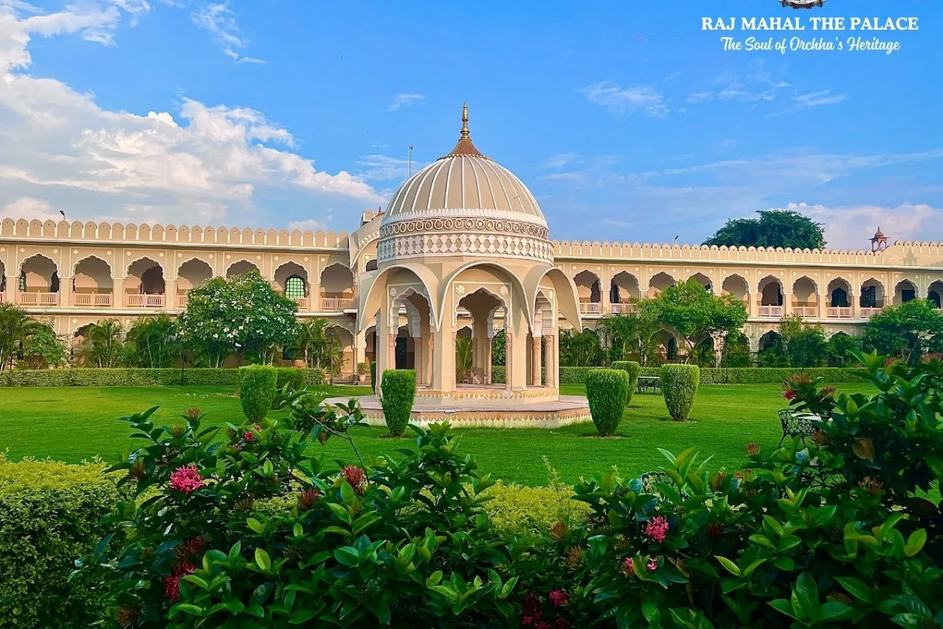 Lawn of Hotel Raj Mahal The Palace