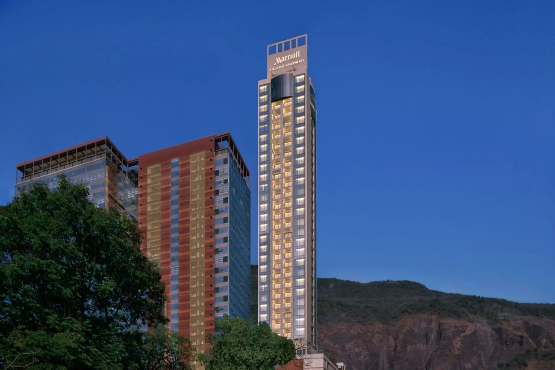 Exterior of Marriot Executive Apartments