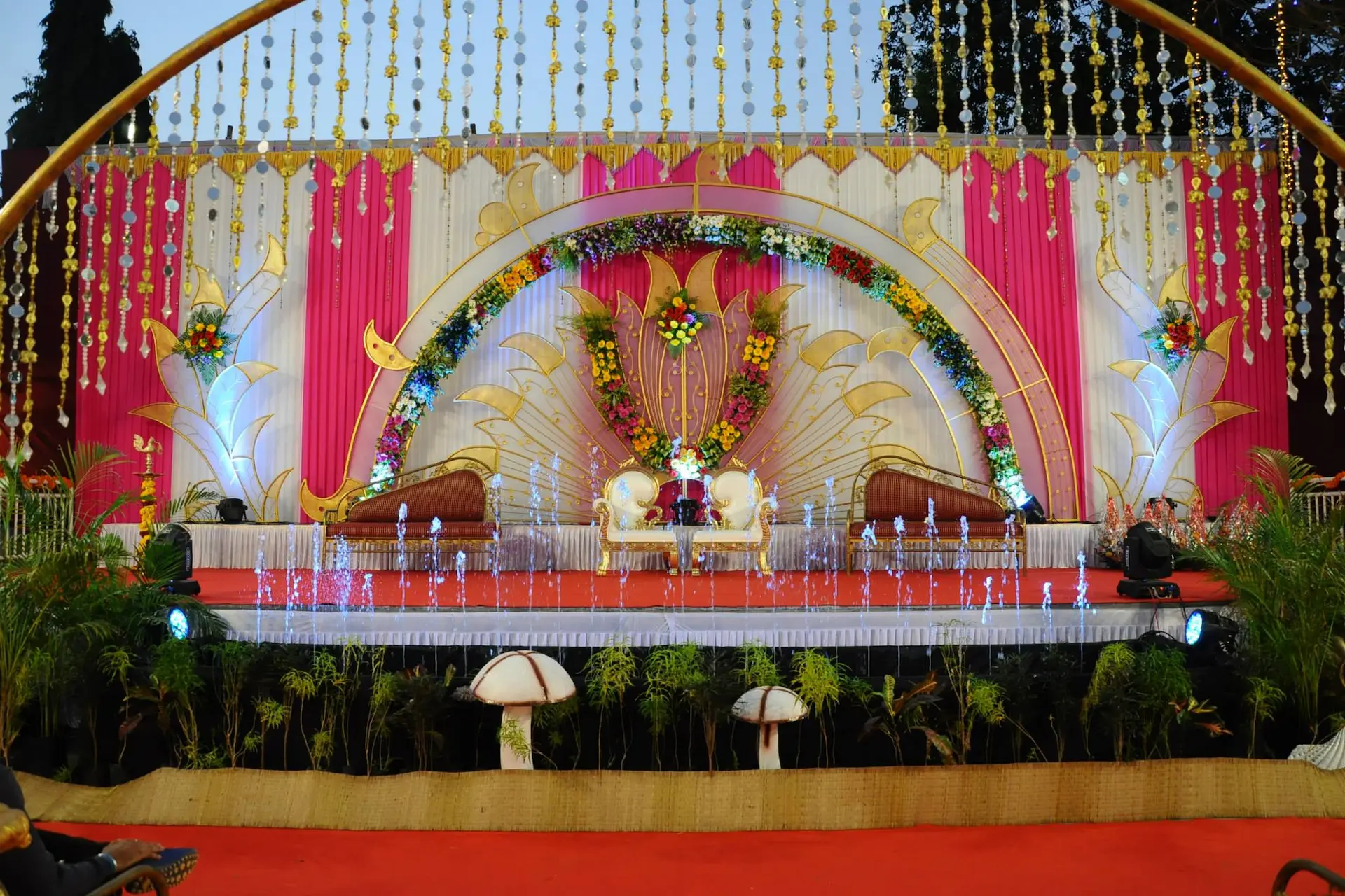 Velvet Garden and Lawn Stage Decoration
