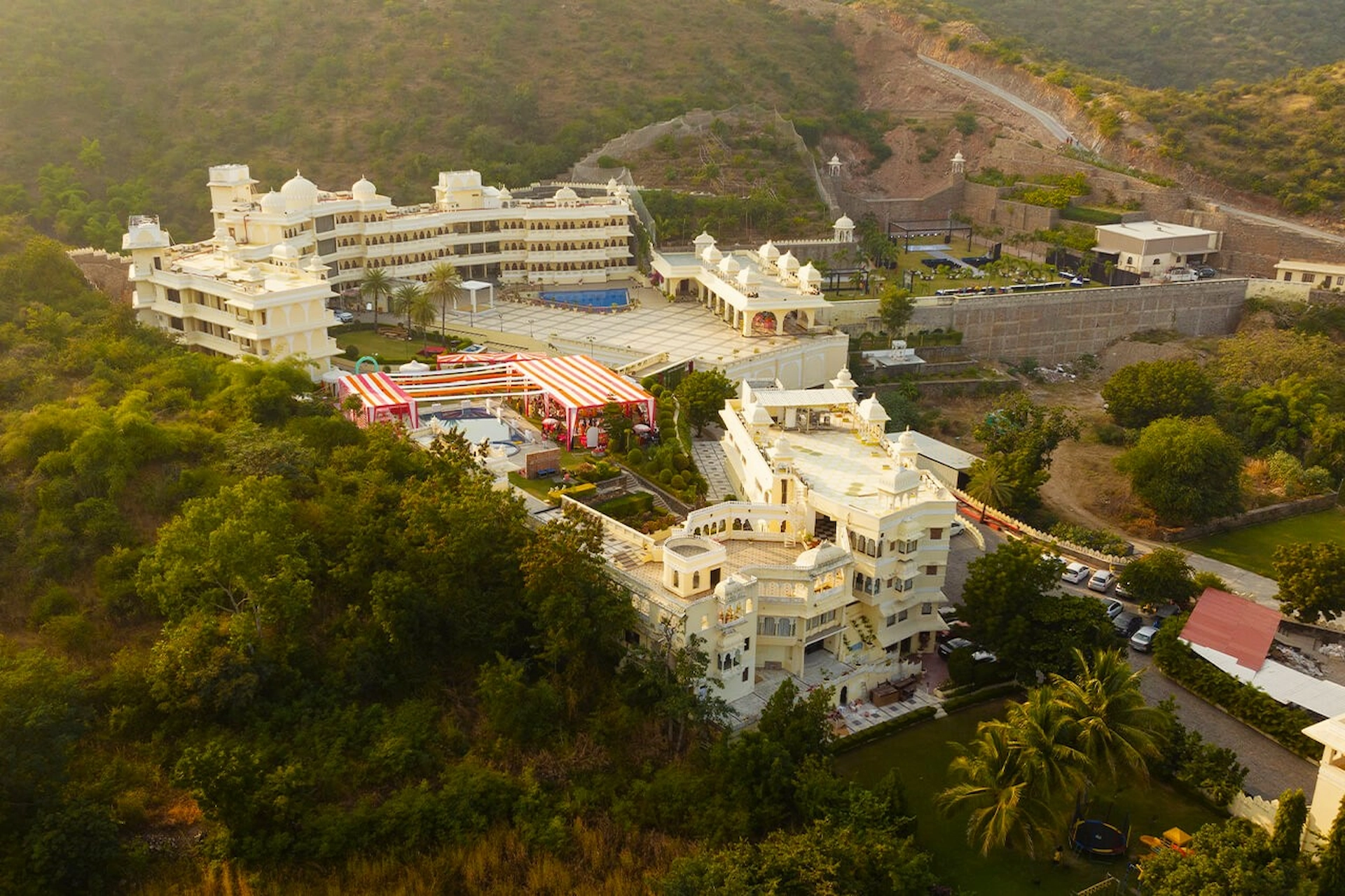 Drone View of Labh Garh Resort and Spa