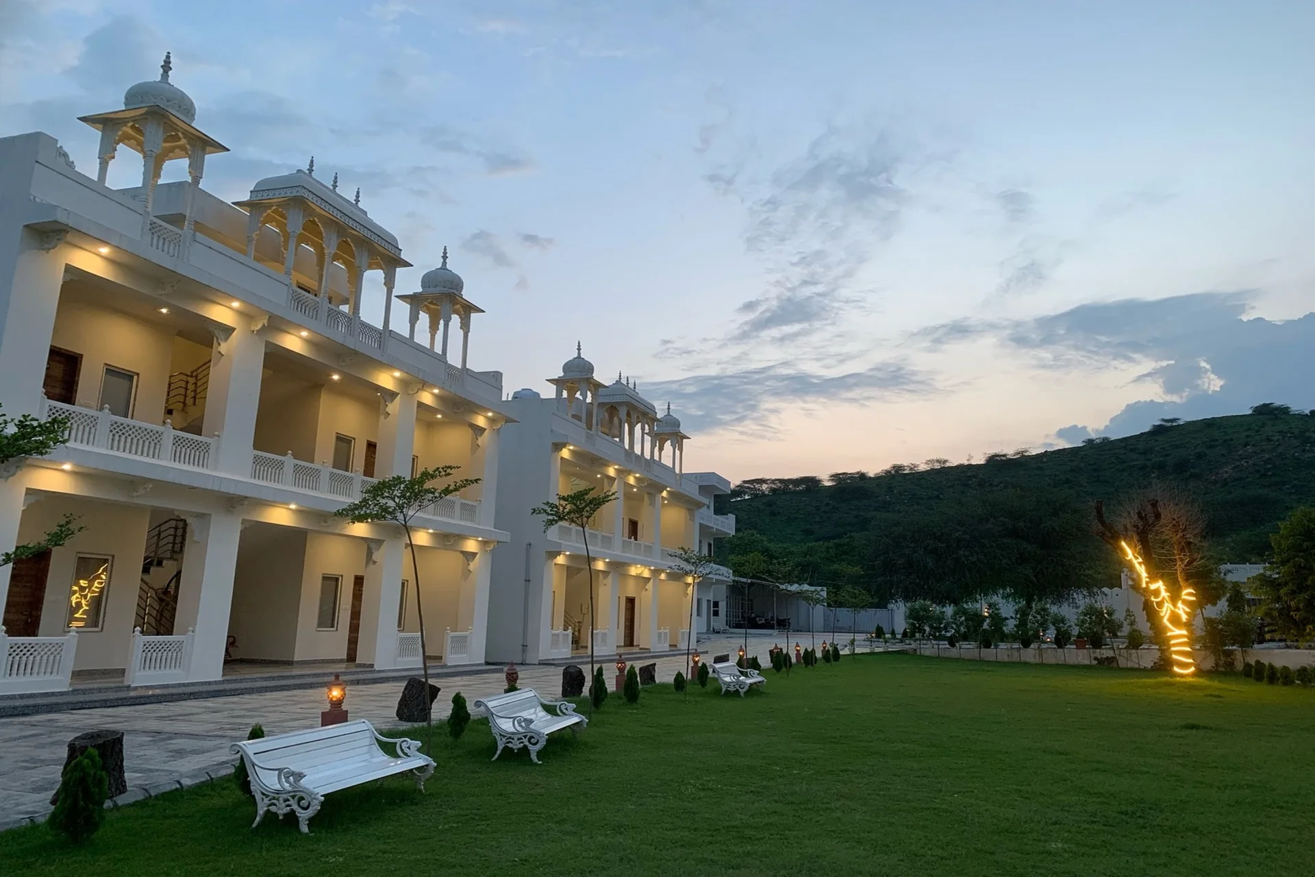 Roop Garh Palace Achrol Jaipur newly built palace wedding venue with yurts dome villas and outside catering