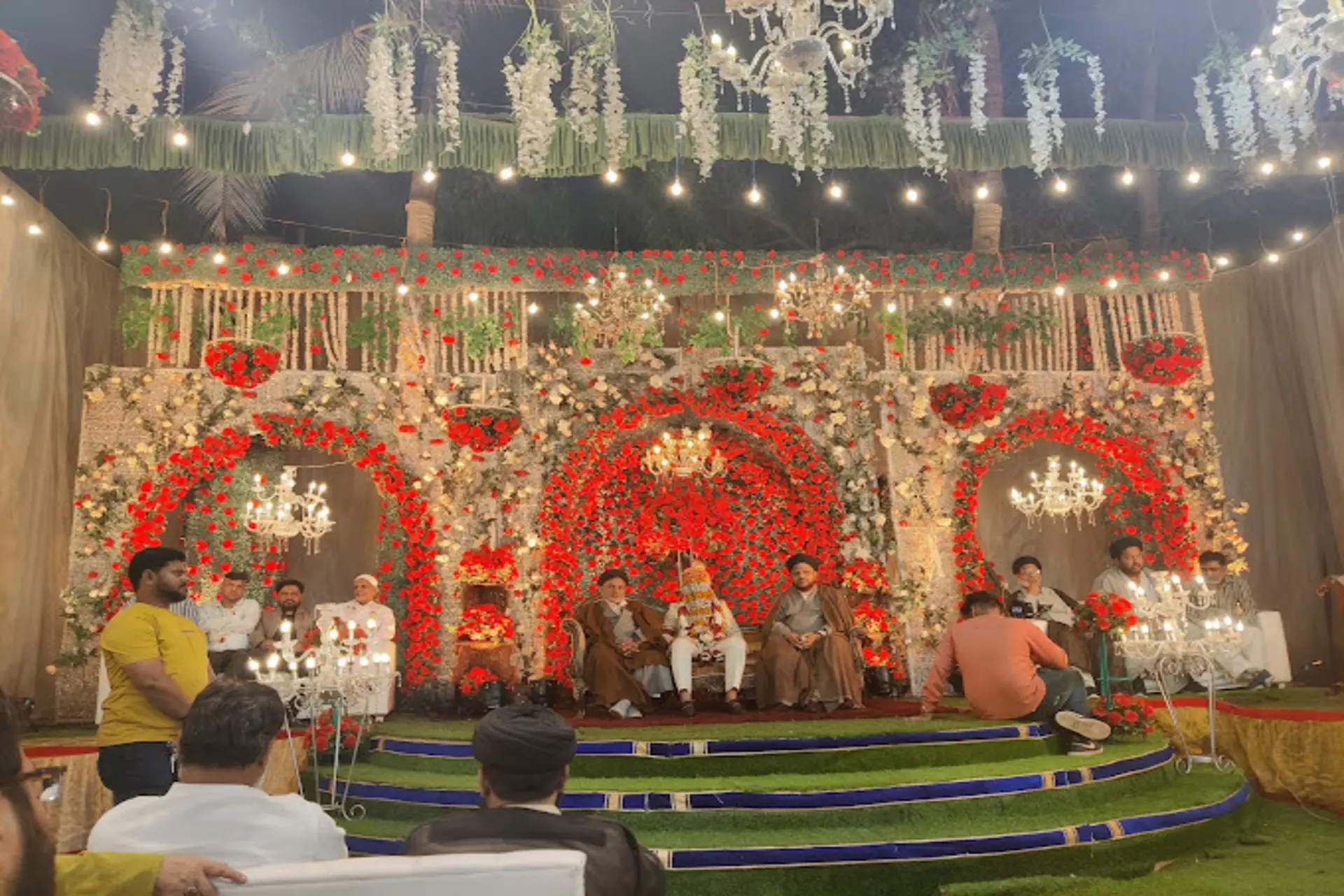 Stage Decoration of Wedding Lawn of Spanish Villa
