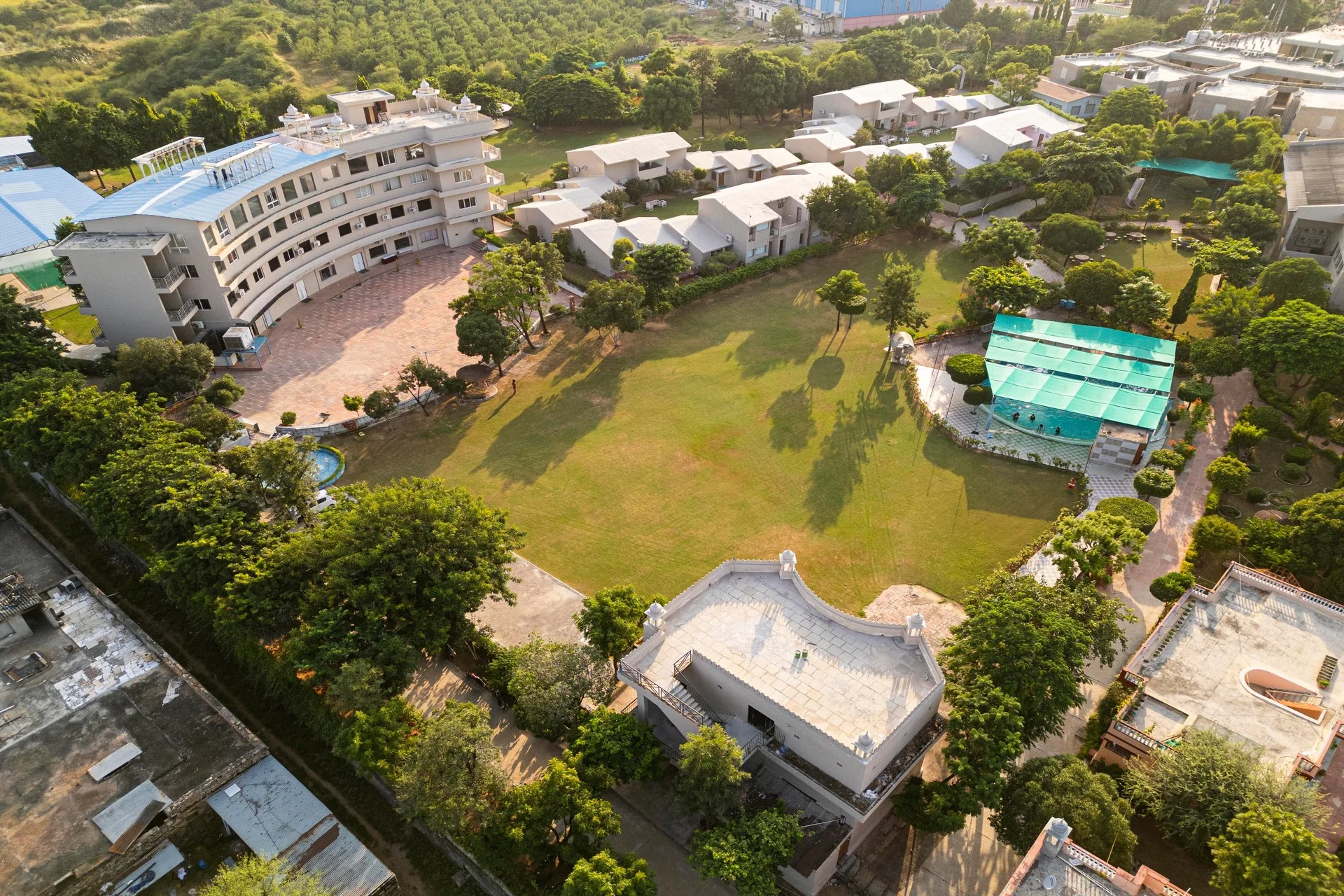 Aerial View of Bamboo Saa Sunrrise Resort